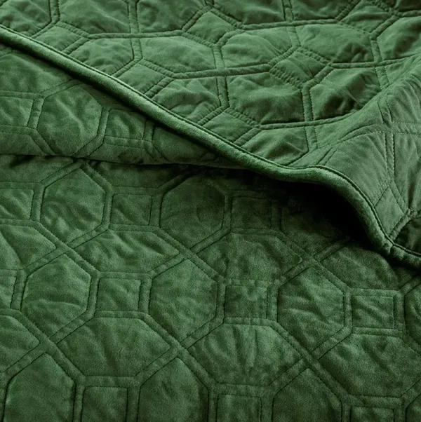 Full / Queen Harper Green Coverlet Set
