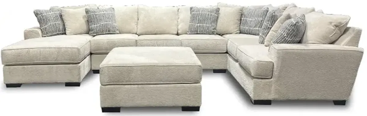 Sectional with Ottoman Serendipity Sectional with Left Chaise