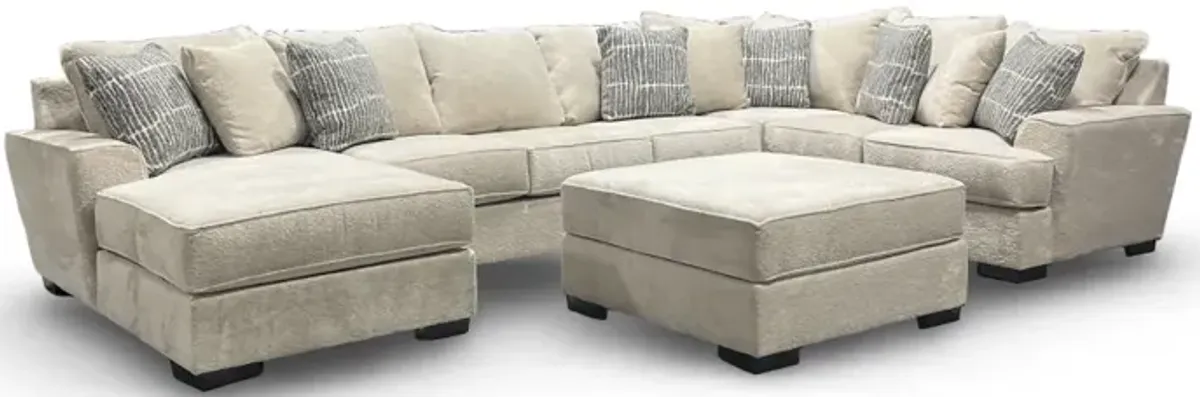 Sectional with Ottoman Serendipity Sectional with Left Chaise