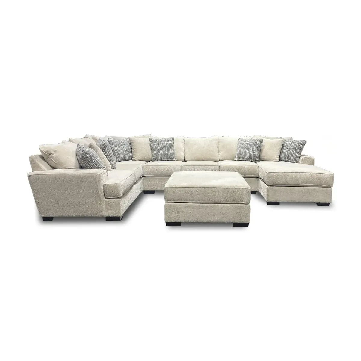 Sectional with Ottoman Serendipity Sectional with Right Chaise