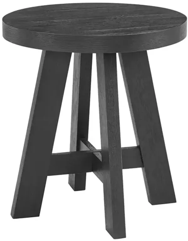 Boho Round End Table