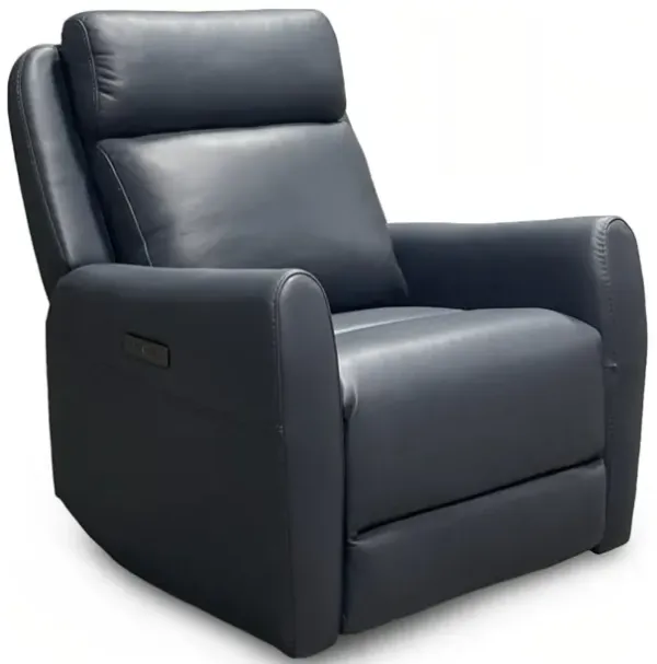 Garbo Leather Power Swivel Glider Recliner