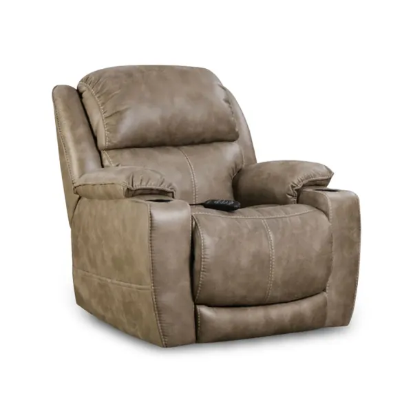 Beige Badlands Power Recliner