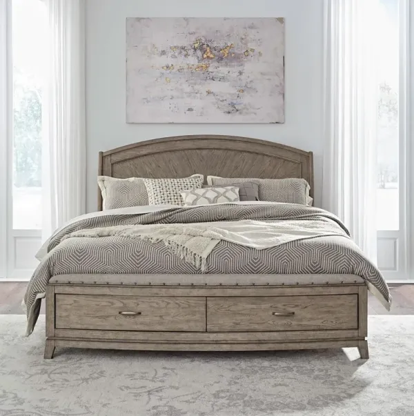Queen / Beige Avalon Bed
