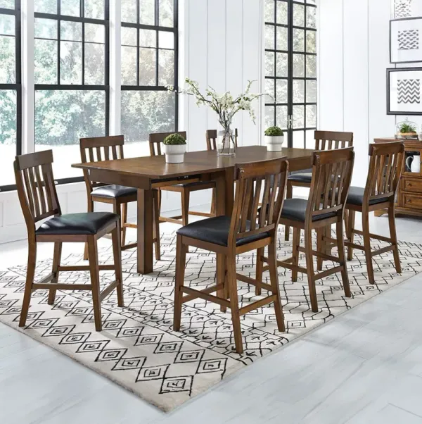 Counter Height Mariposa Dining Set (5pc) - Whiskey