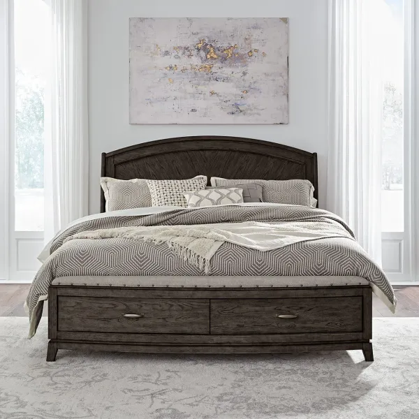 Queen / Brown Avalon Bed
