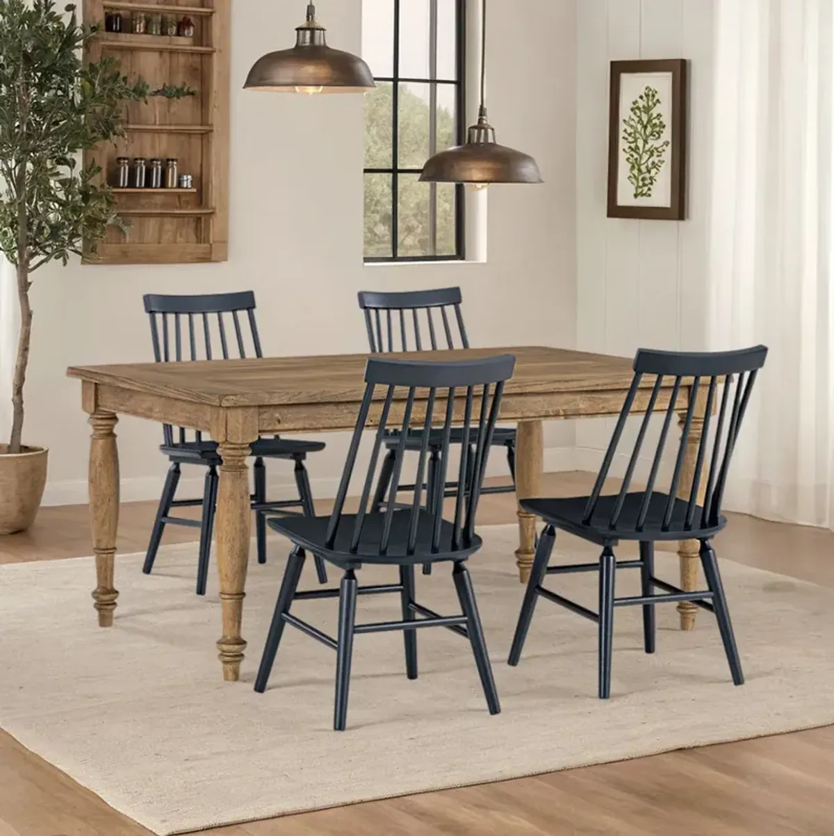 Blue Windsor Retreat Dining Set