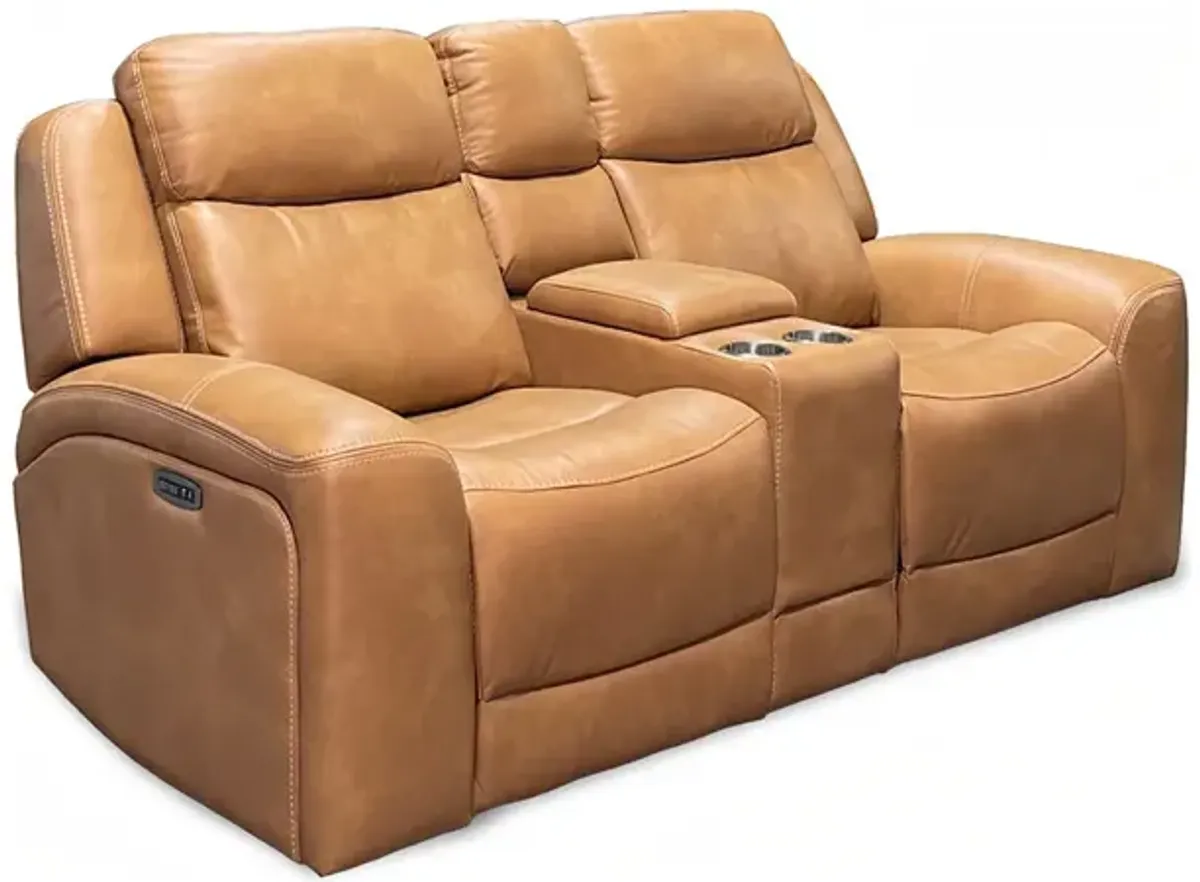 Reno Power Reclining Loveseat with Console