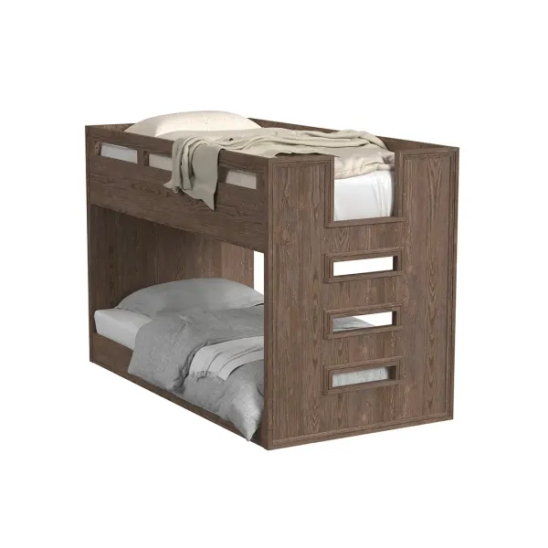 Twin over Twin / Brown Carlson Bunk Bed