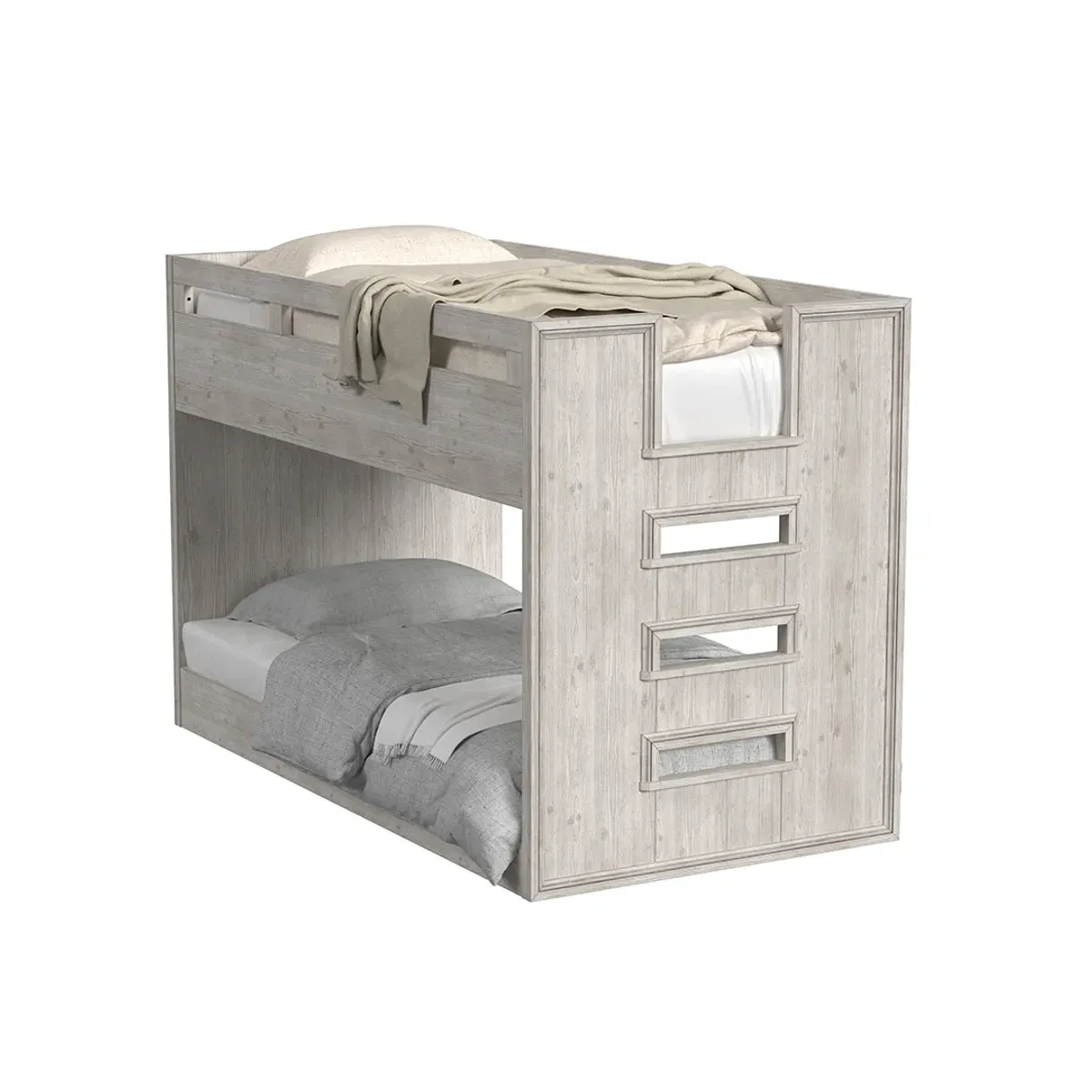 Twin over Twin / White Carlson Bunk Bed