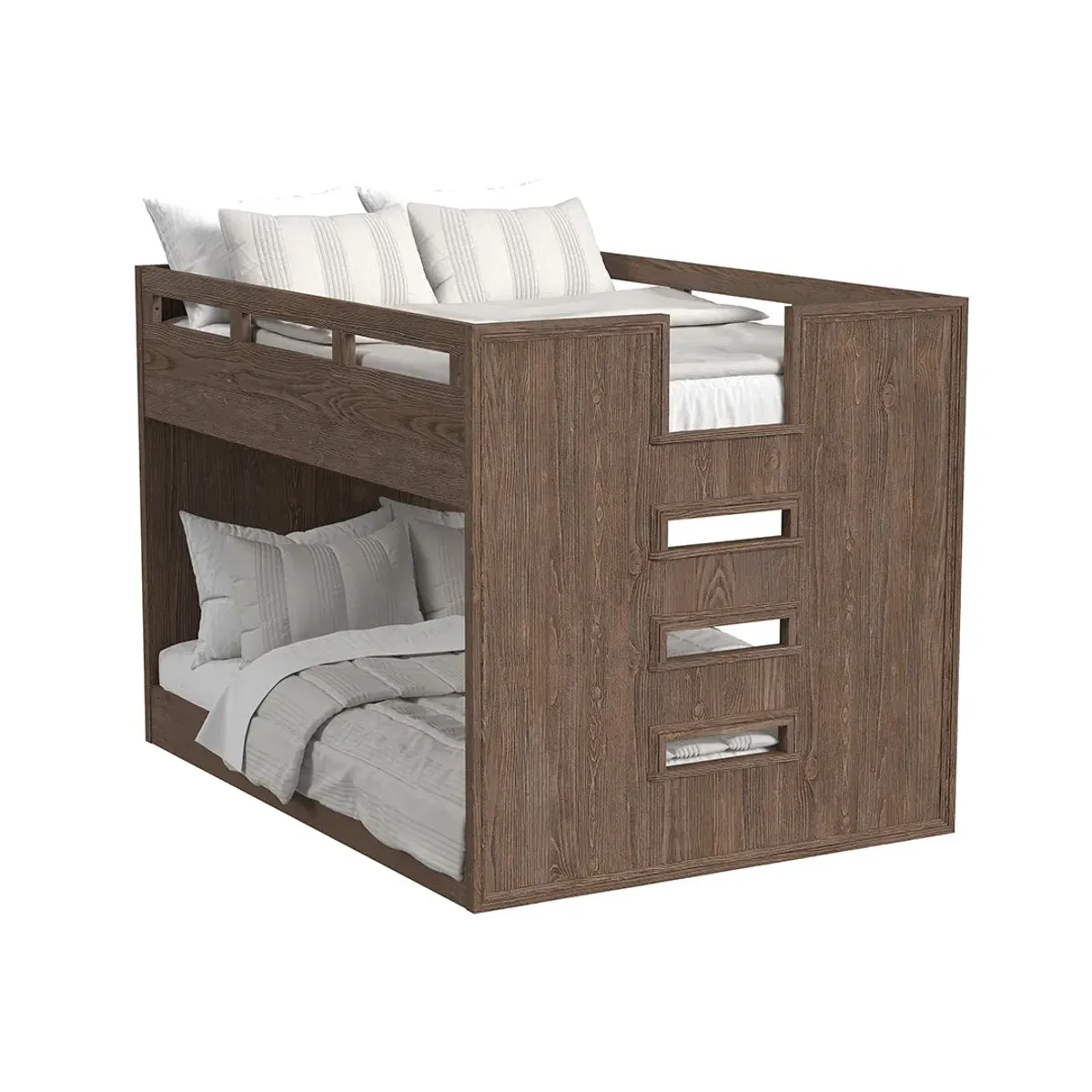 Full over Full / Brown Carlson Bunk Bed