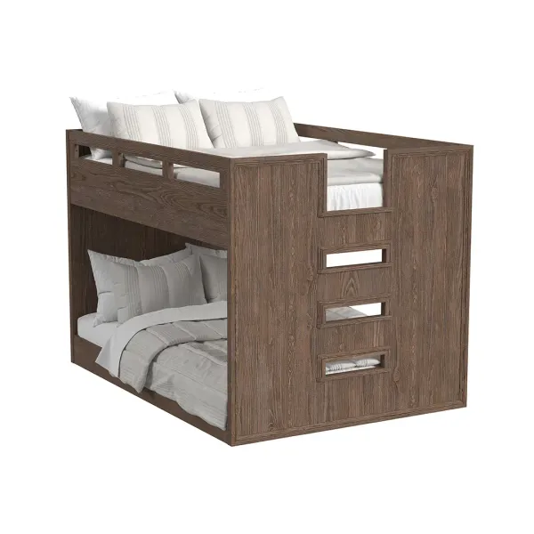 Full over Full / Brown Carlson Bunk Bed