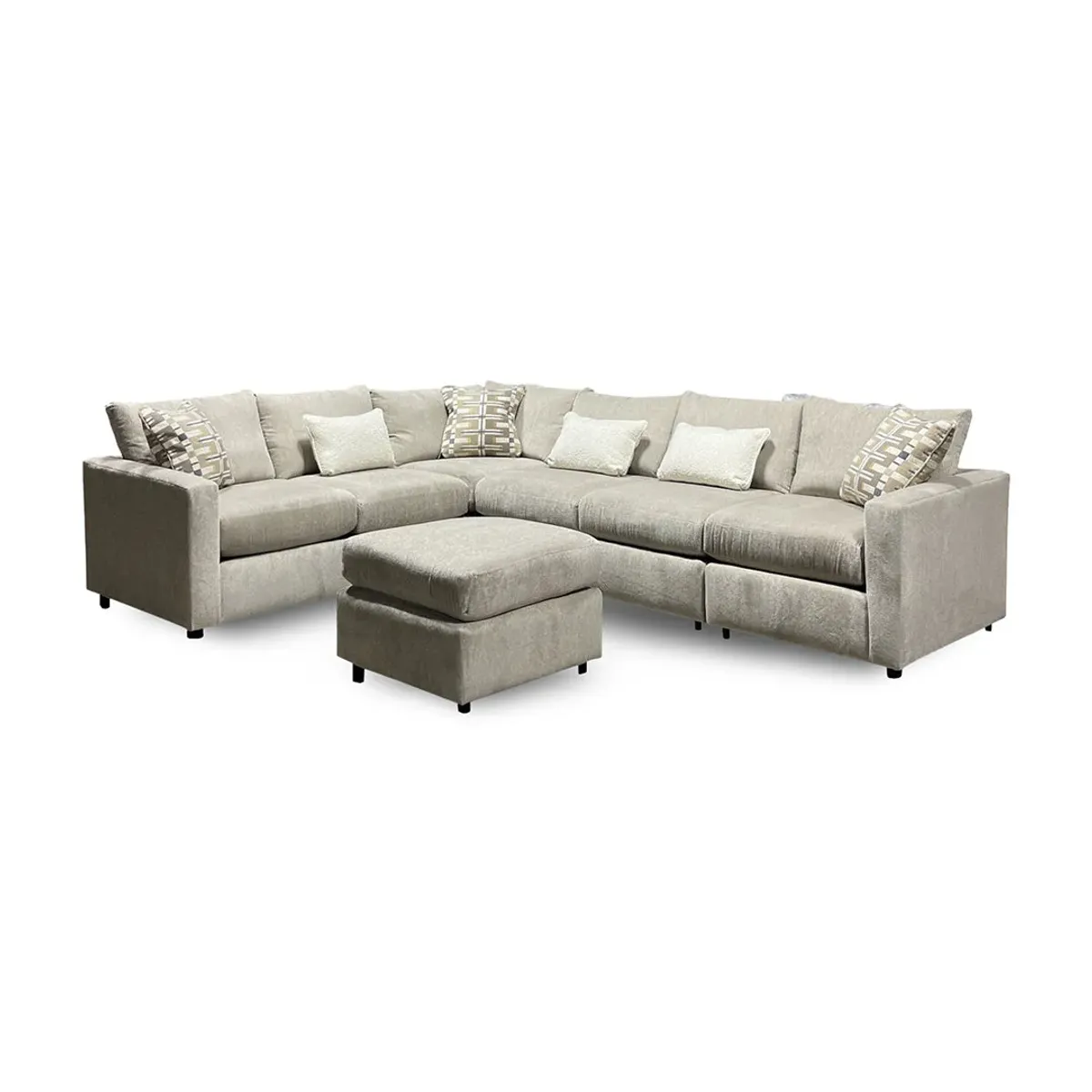 Sectional with Ottoman Natalie Sectional