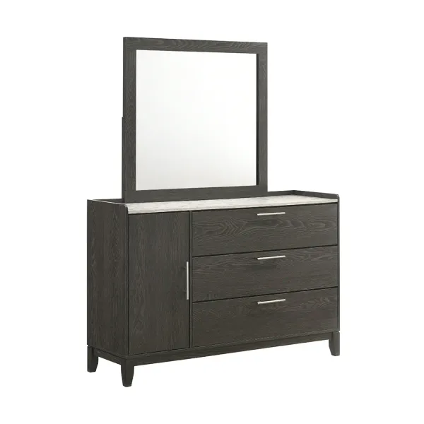 Linea Dresser and Mirror