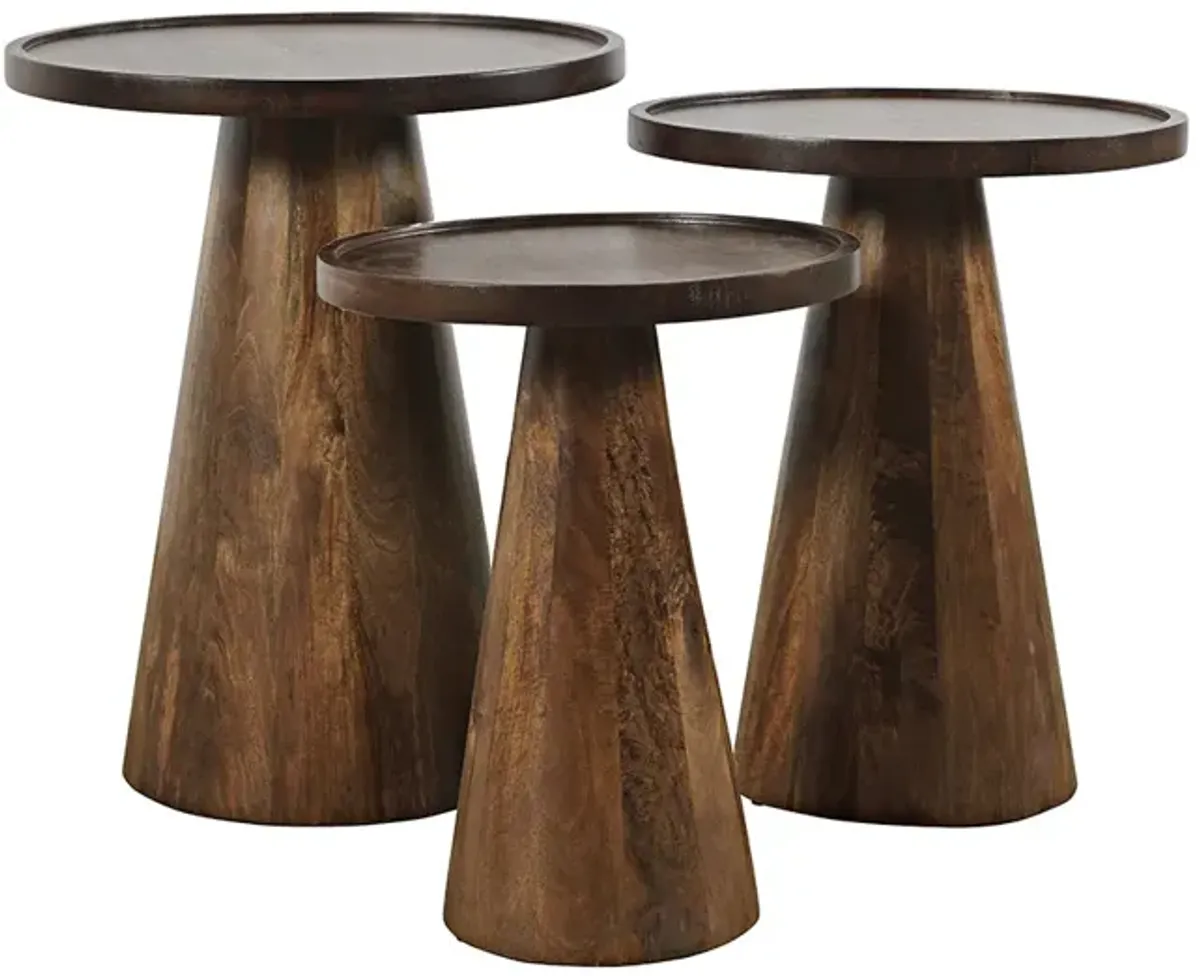 Black Knox Accent Tables (Set of 3)