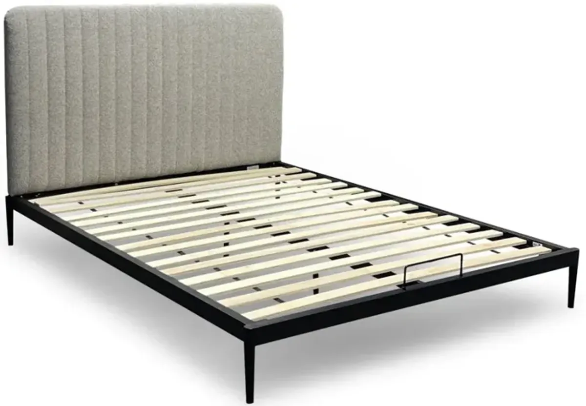 Gray / Full Mira Upholstered Bed