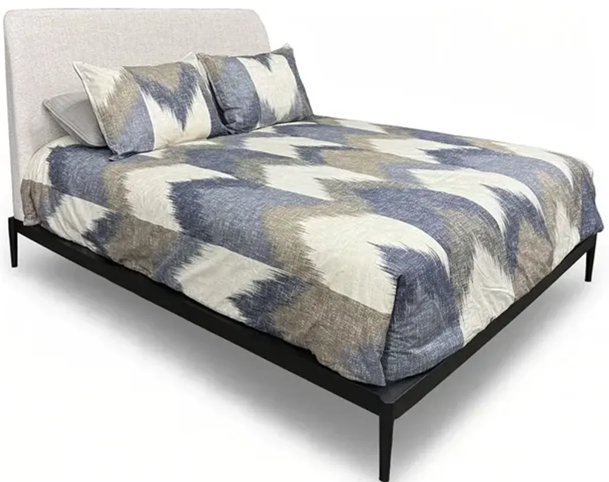 Beige / Twin Zara Upholstered Bed