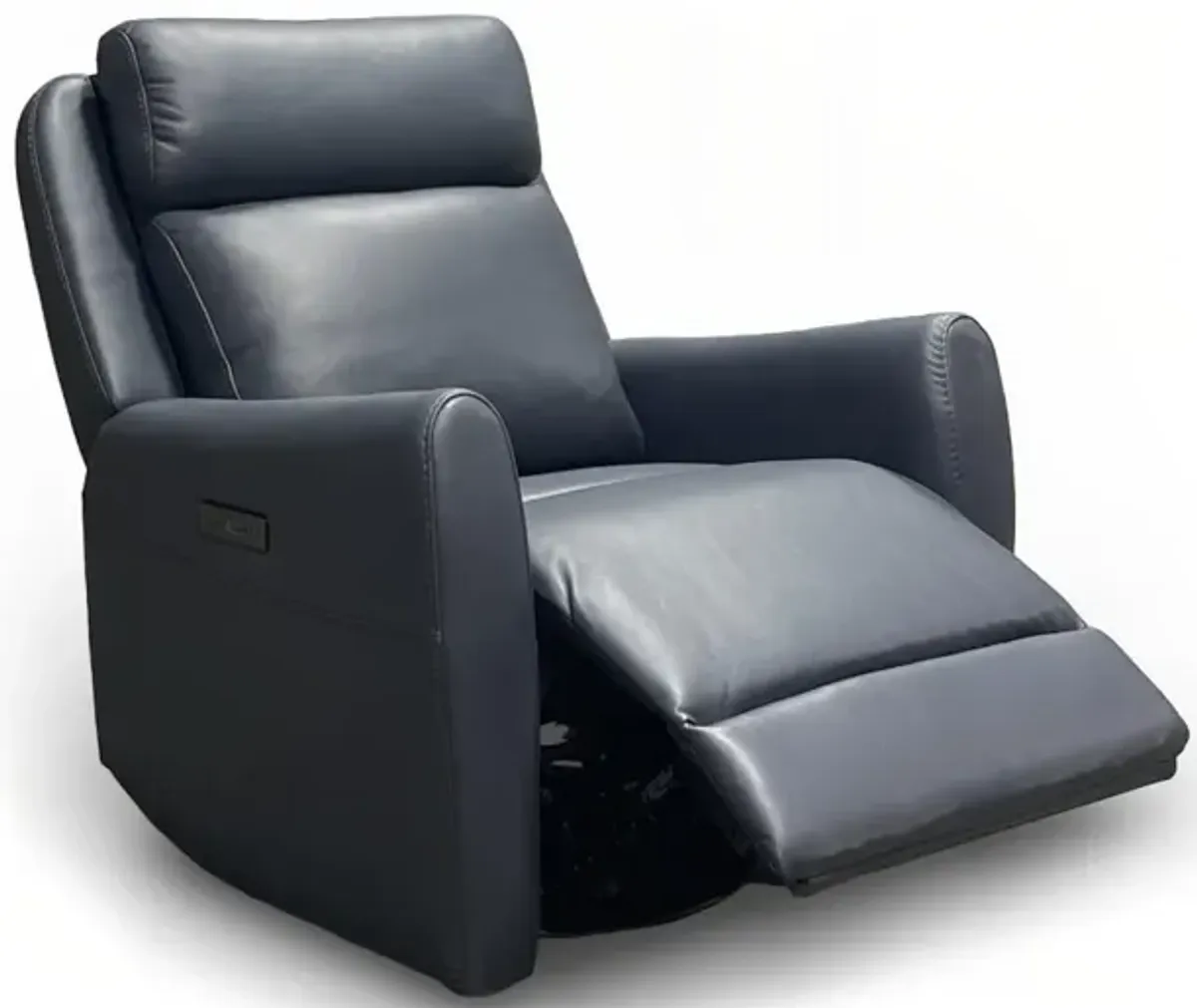 Garbo Leather Power Swivel Glider Recliner