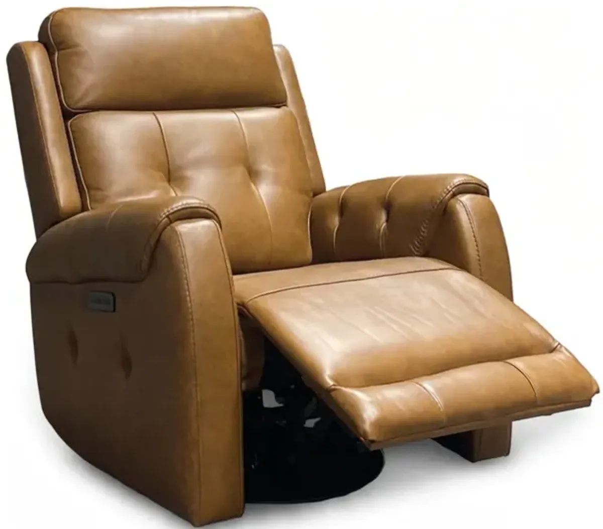 Bergman Leather Power Swivel Glider Recliner