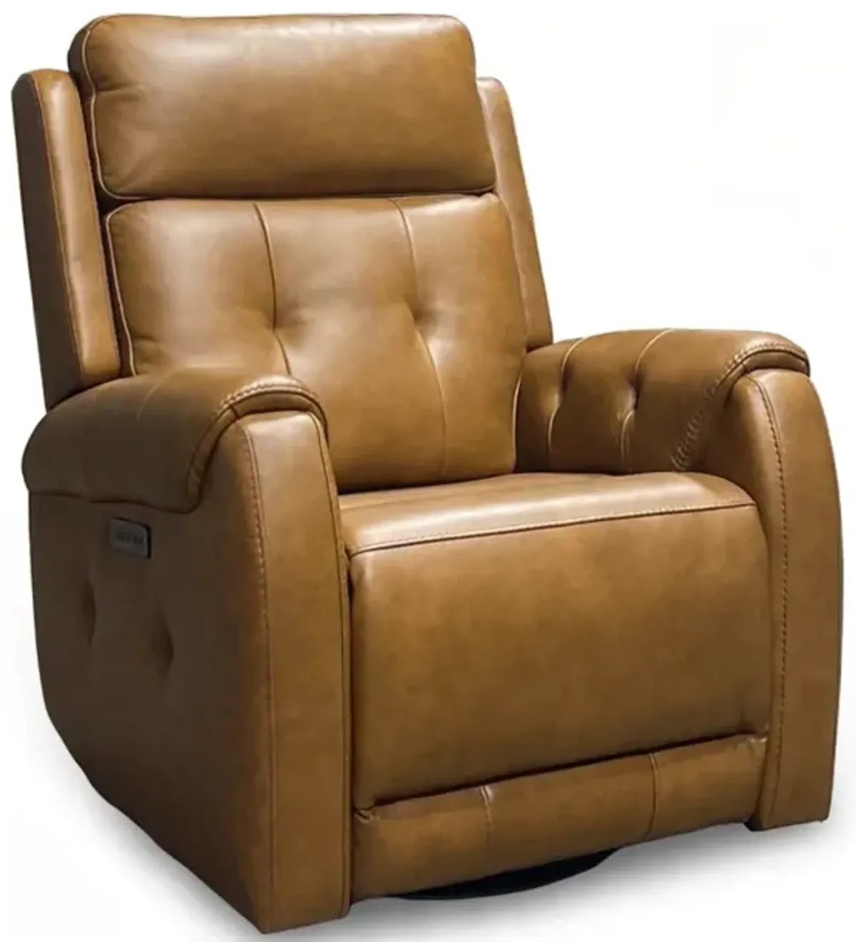 Bergman Leather Power Swivel Glider Recliner