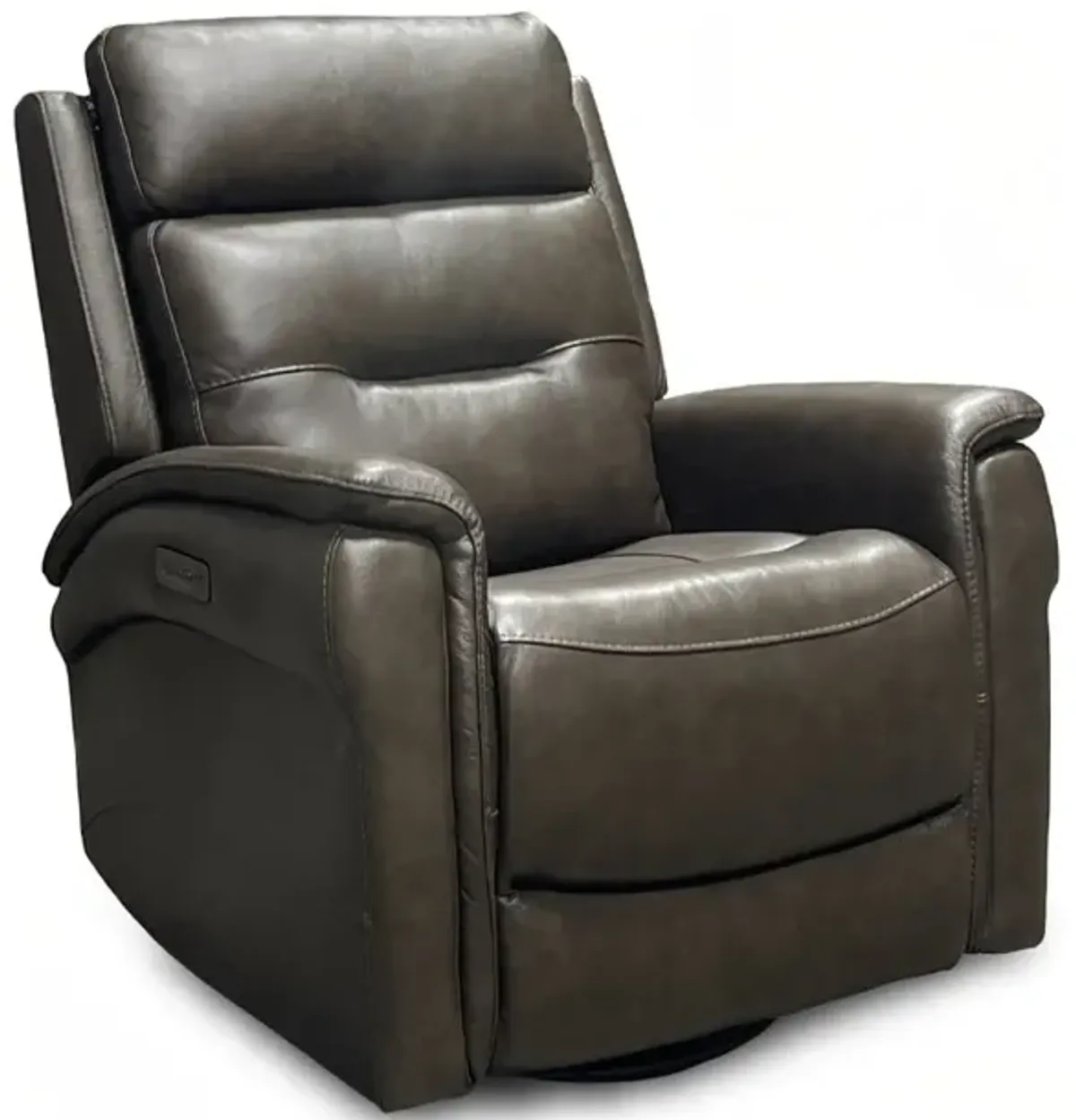 Duncan Leather Power Swivel Glider Recliner