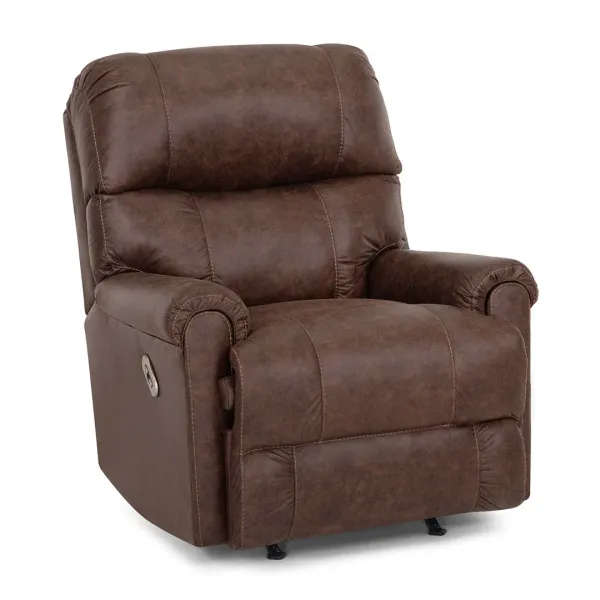 Power Recline / Brown Captain Rocker Recliner