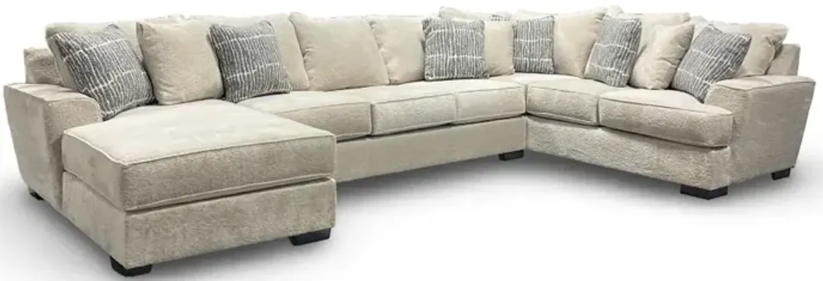 Sectional with Ottoman Serendipity Sectional with Left Chaise