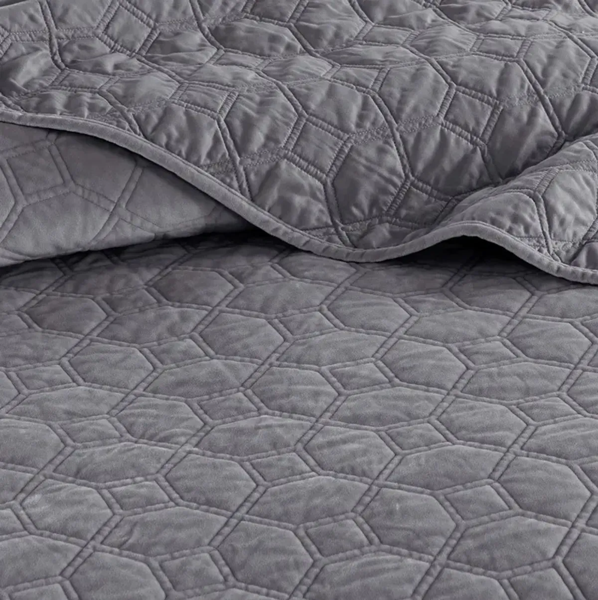 Full / Queen Harper Gray Coverlet Set