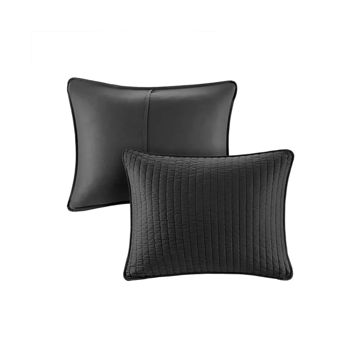 King / Cal King Keaton Black Coverlet Set