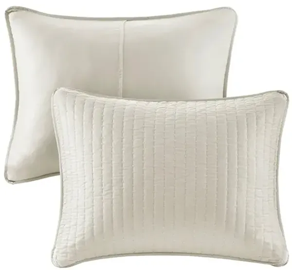 Full / Queen Keaton Cream Coverlet Set