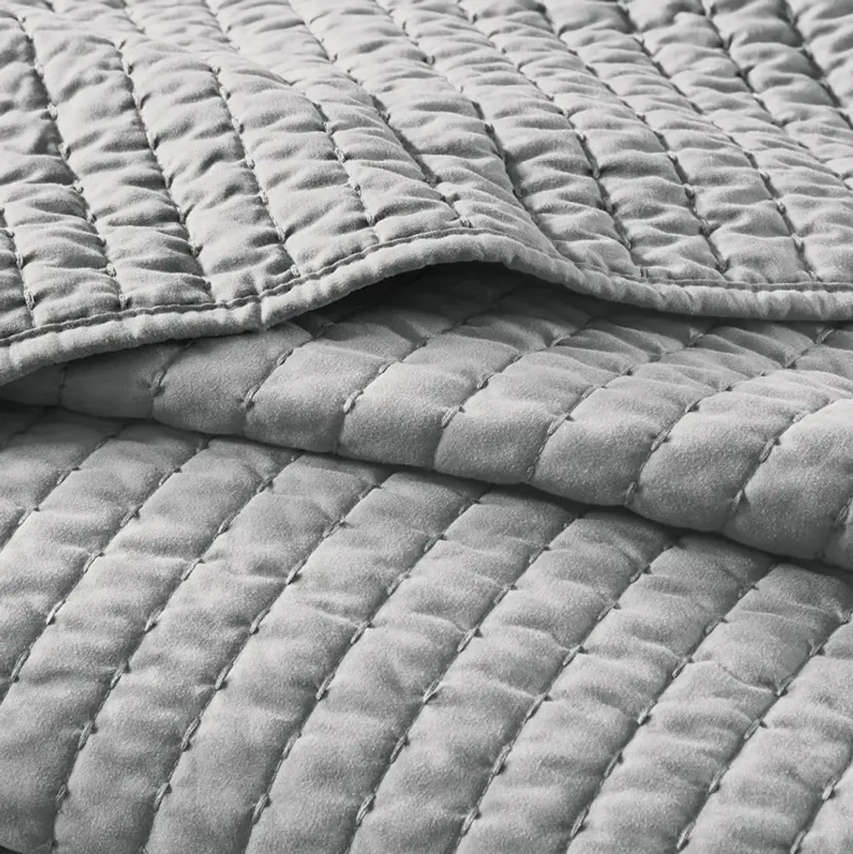 Full / Queen Keaton Gray Coverlet Set