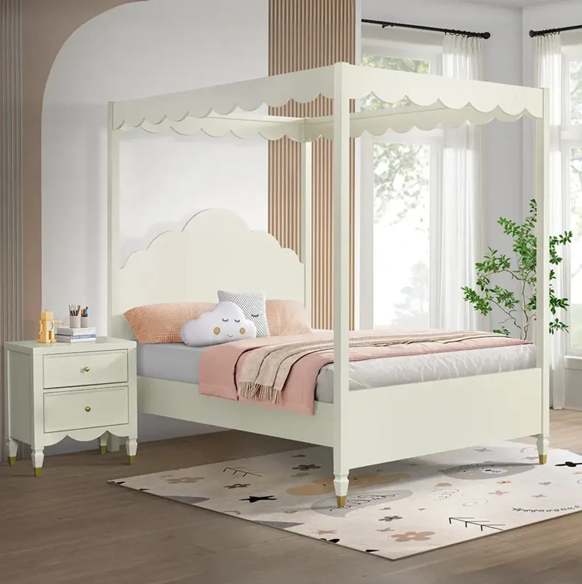 Twin Olivia Canopy Bed