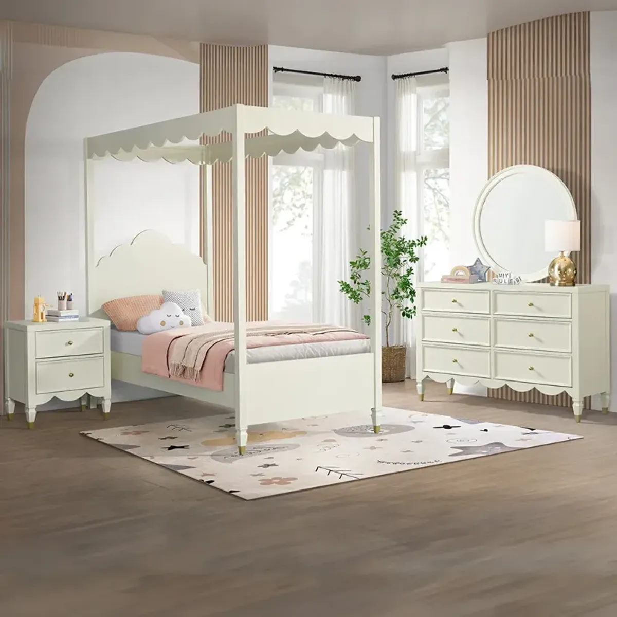 Twin Olivia Canopy Bed