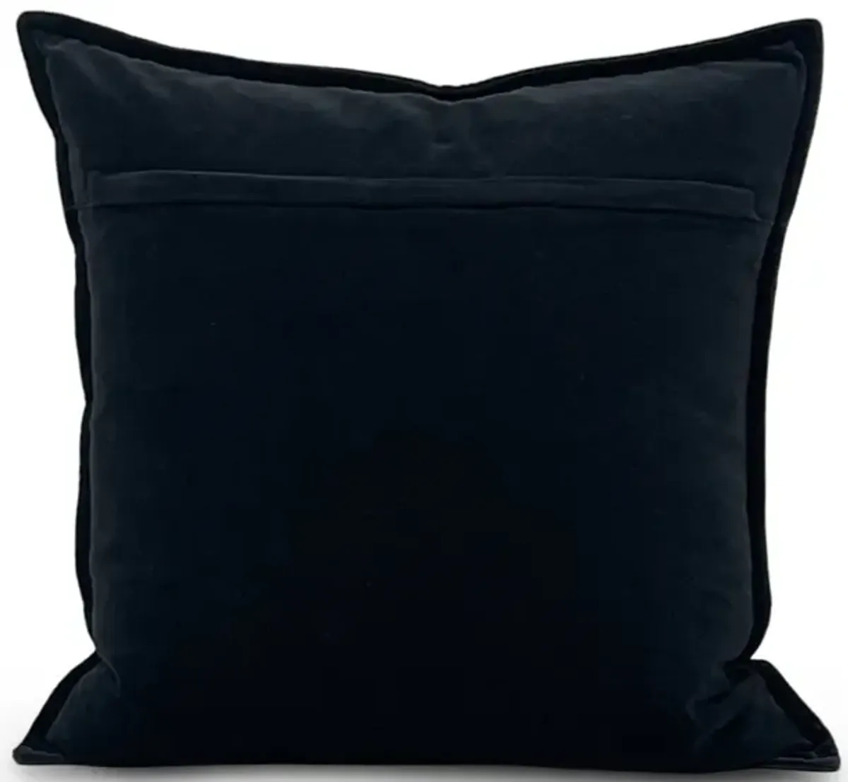 Cotton Velvet Pillow - Black