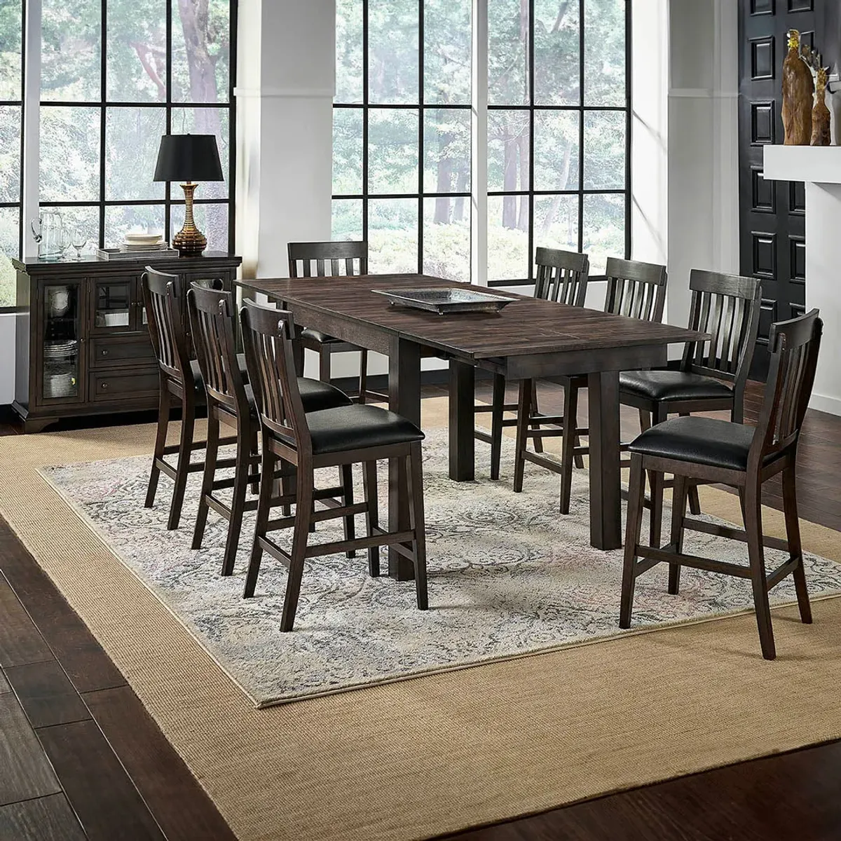 Counter Mariposa Dining Set (5pc) - Gray