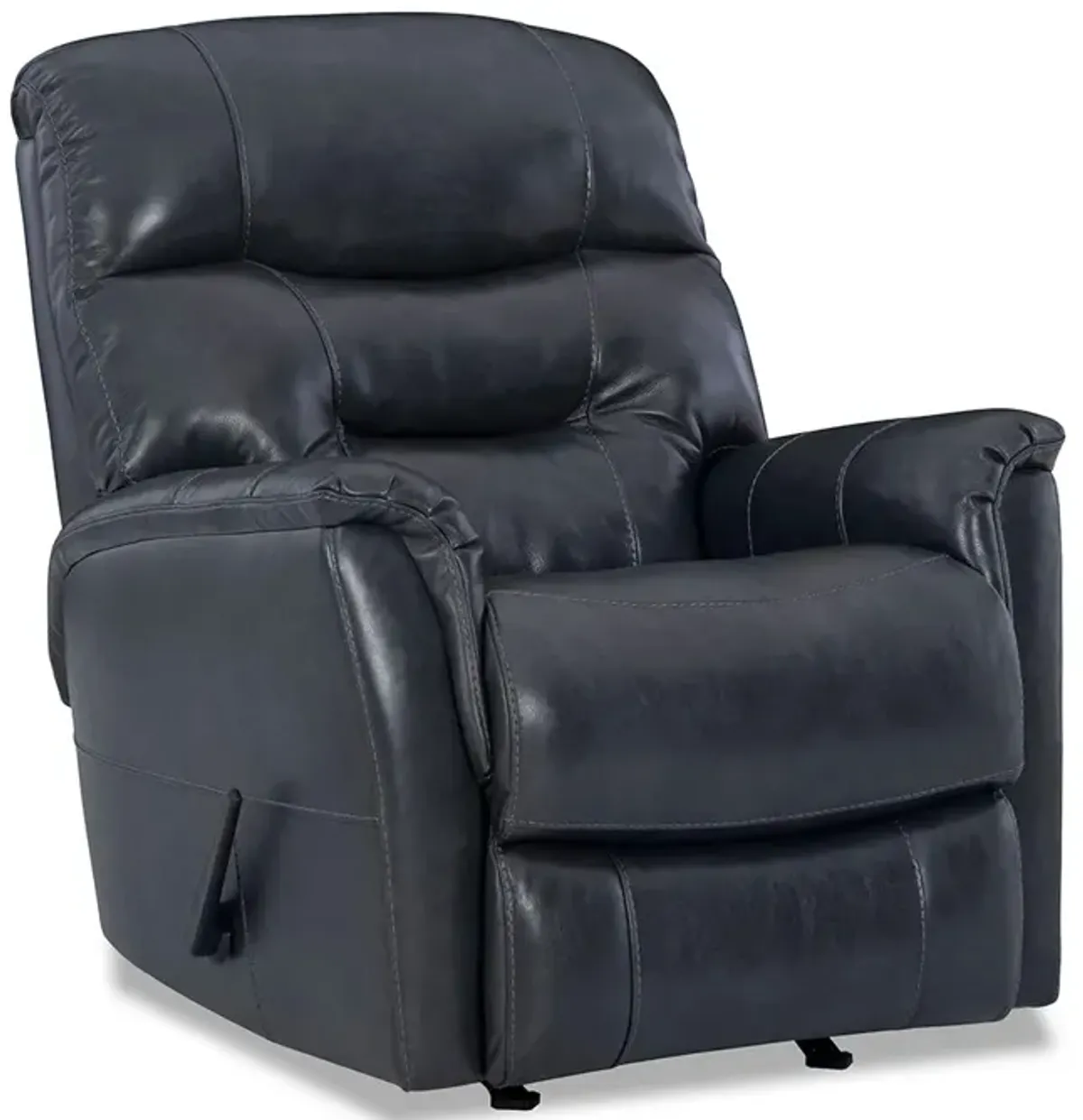 Red Napoli Leather Rocker Recliner