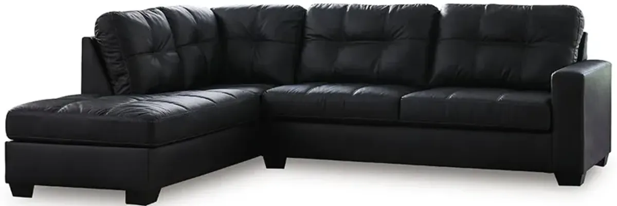 Brown Barlin Mills Sectional with Left Chaise