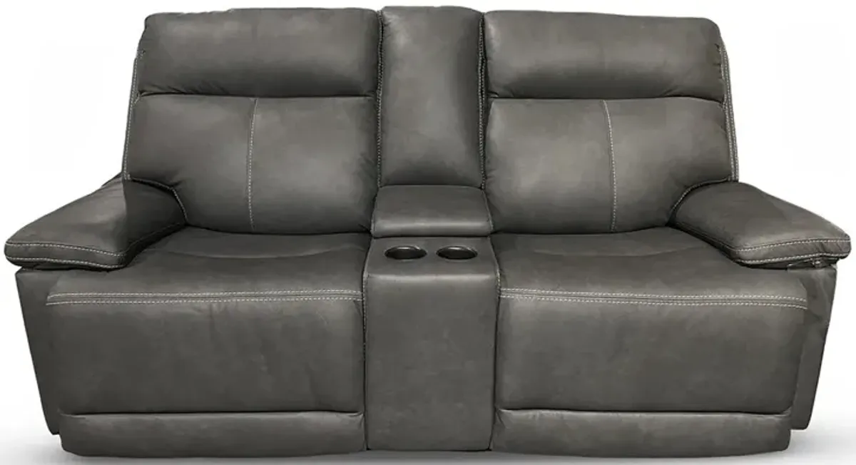 Fletcher Power Reclining Loveseat with Console
