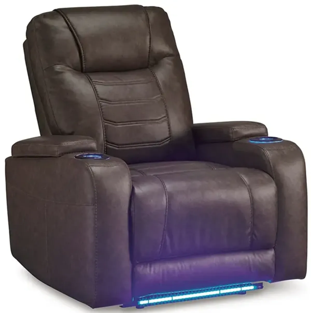 Gray Schooner Rocks Power Recliner