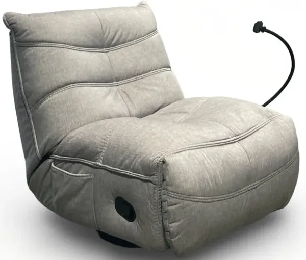 Light Gray Lu Swivel Glider Recliner