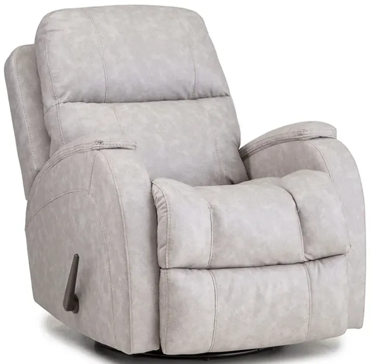 Light Gray Zena Swivel Glider Recliner