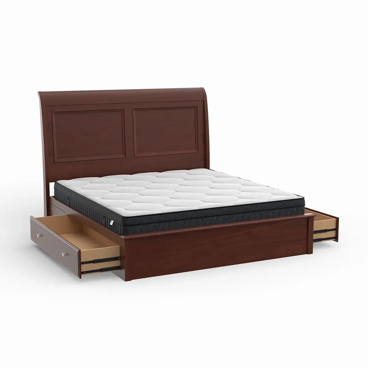Queen Amish Classic Storage Bed
