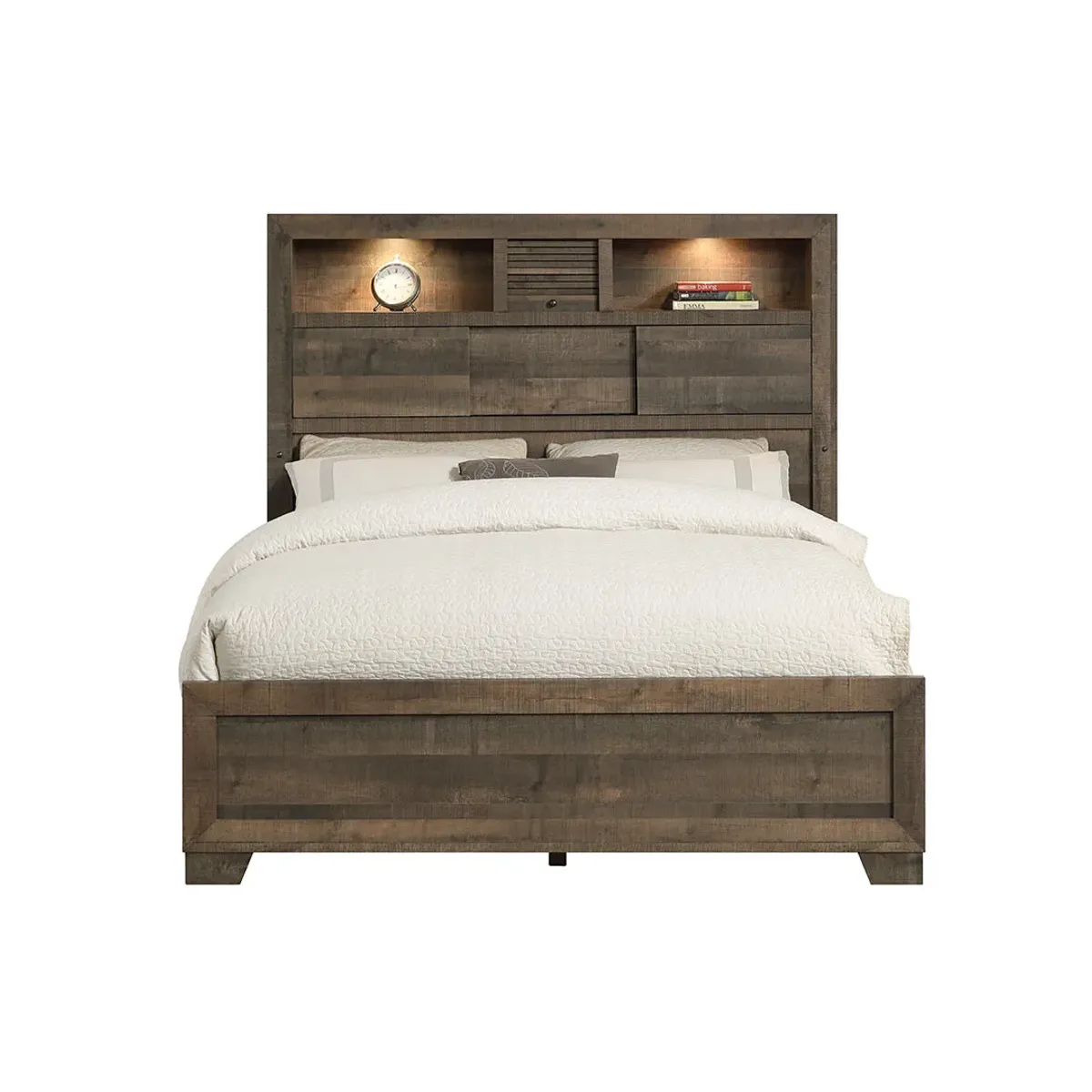 Queen Novel Bookcase Bed