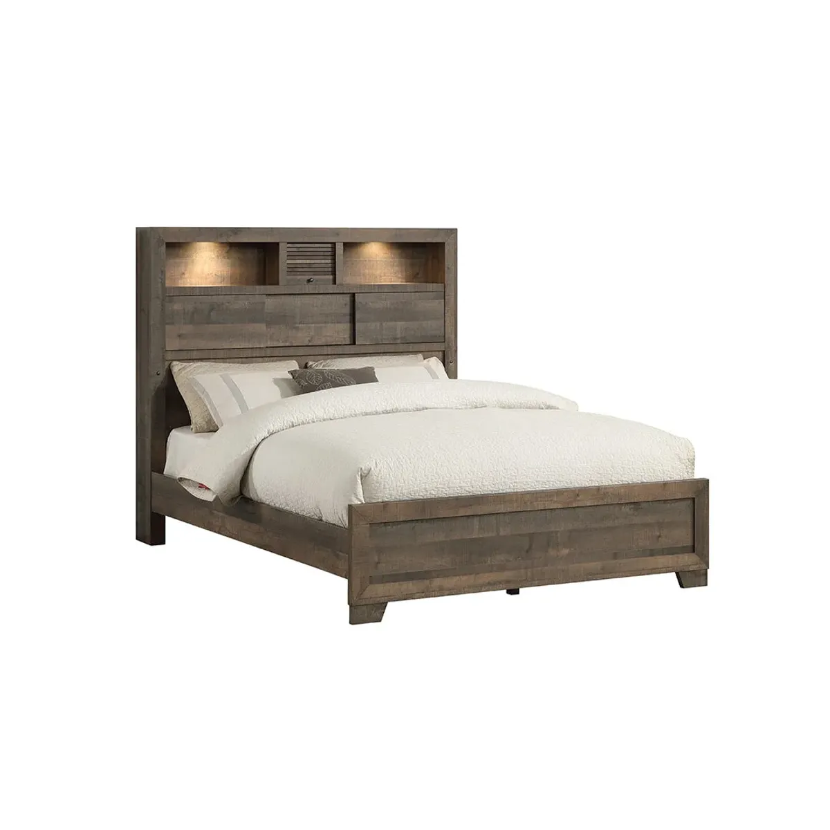 Queen Novel Bookcase Bed