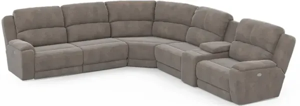 Dazzle Power Reclining Sectional (6pc)