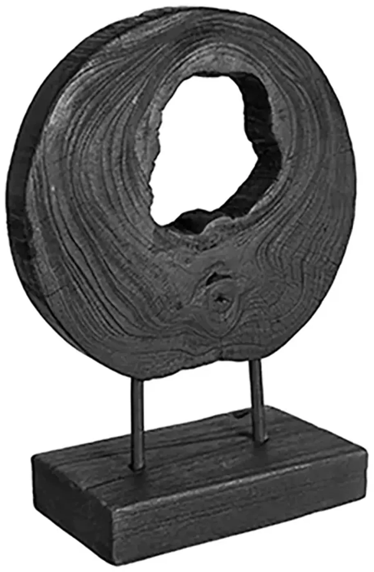 Black Teak Wood Sculpture II