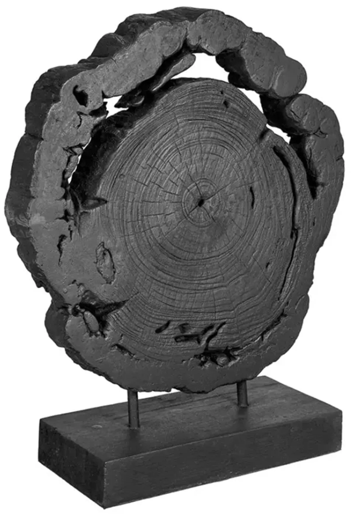 Black Teak Wood Sculpture I