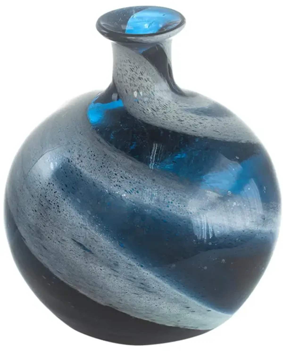 Blue Swirl Vase I