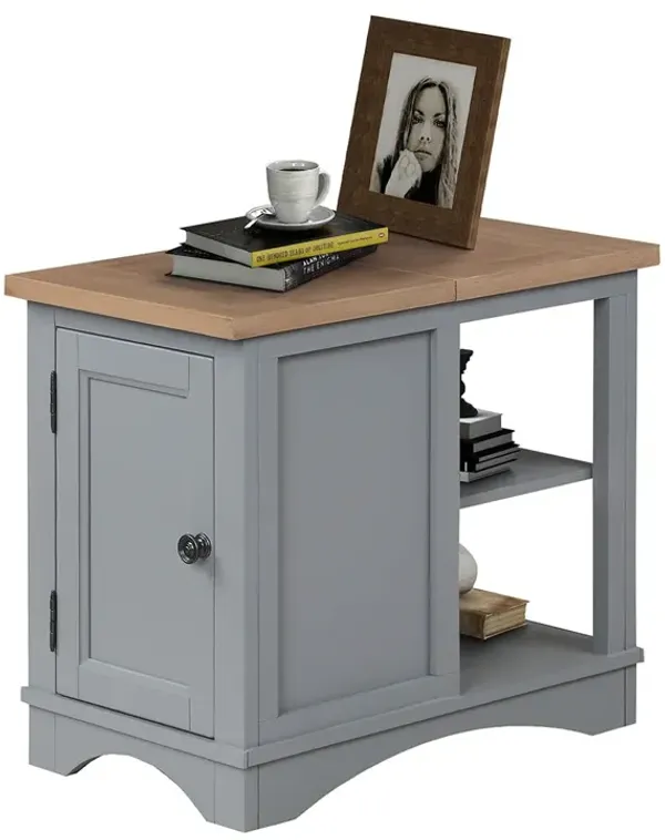 Gray Modern Roots Side Table