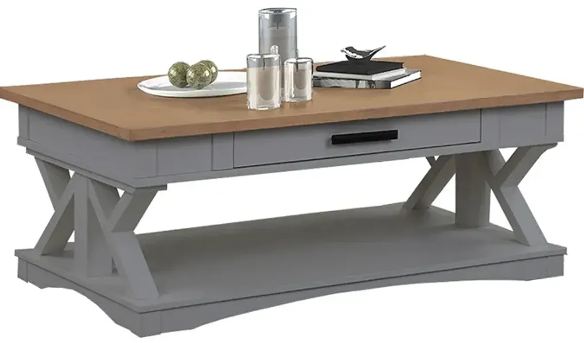 Gray Modern Roots Cocktail Table